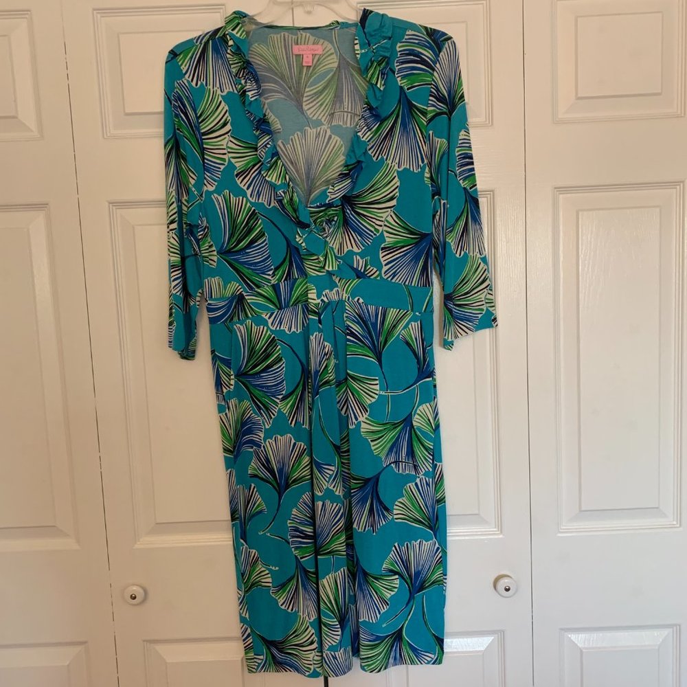 Lilly Pulitzer Blayney Dress Let's Get Ginky XL